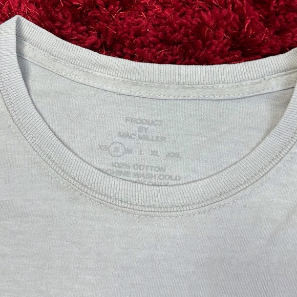 Mac Miller Merch Short Sleeve Shirt Medium Grey Pool Swimming - Picture 3 of 5